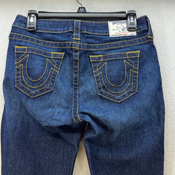 True Religion Jeans Women's 28 (6) Blue Hi-Rise Legging Ankle Skinny Preppy - Picture 3 of 14